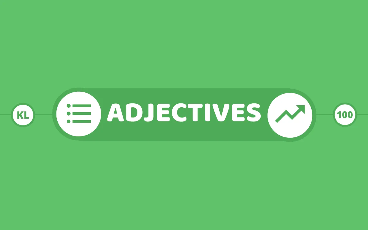 İngilizcede en çok Kullanılan 100 Sıfat (Adjectives) | KL 100