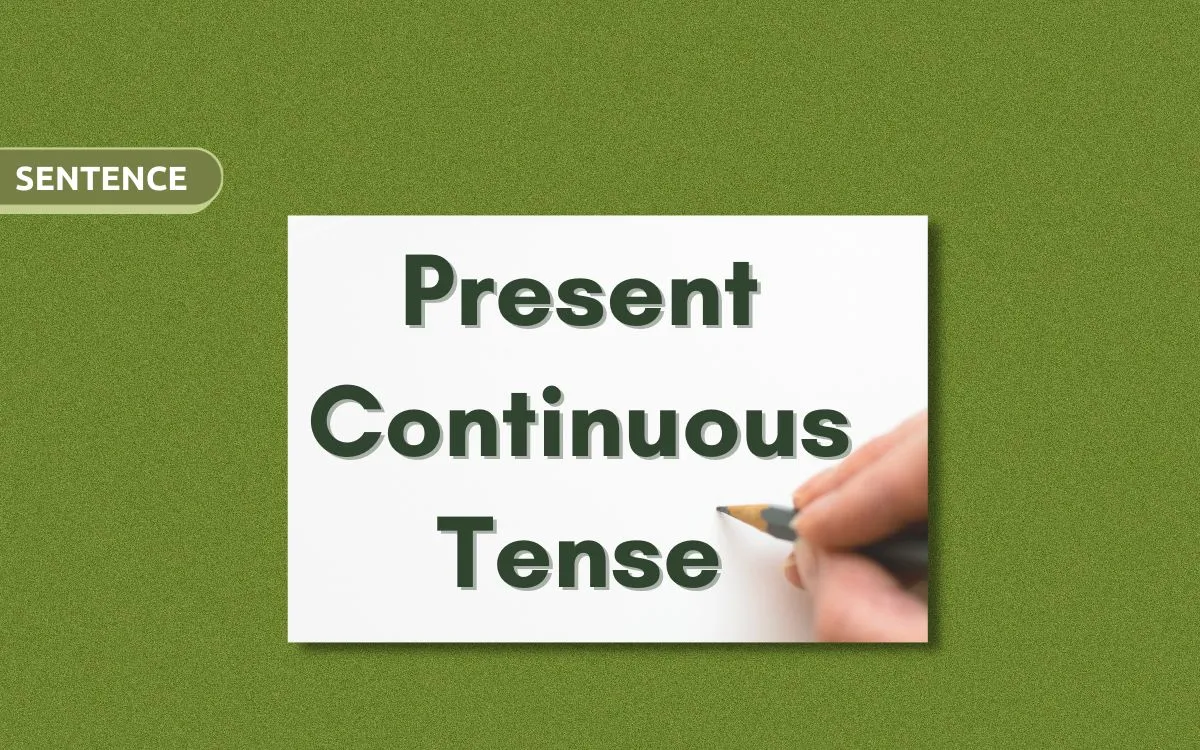 Present Continuous Tense ile Örnek Cümleler