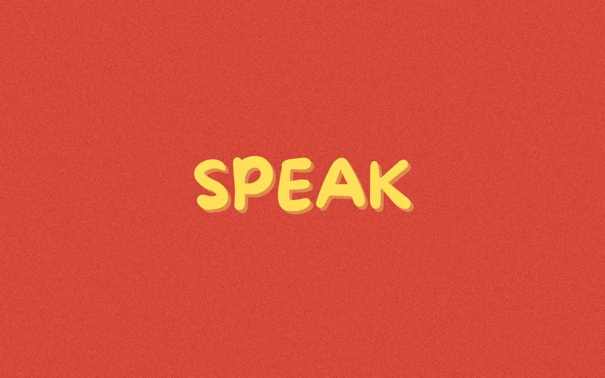 Speak • Talk • Say • Tell - Differences