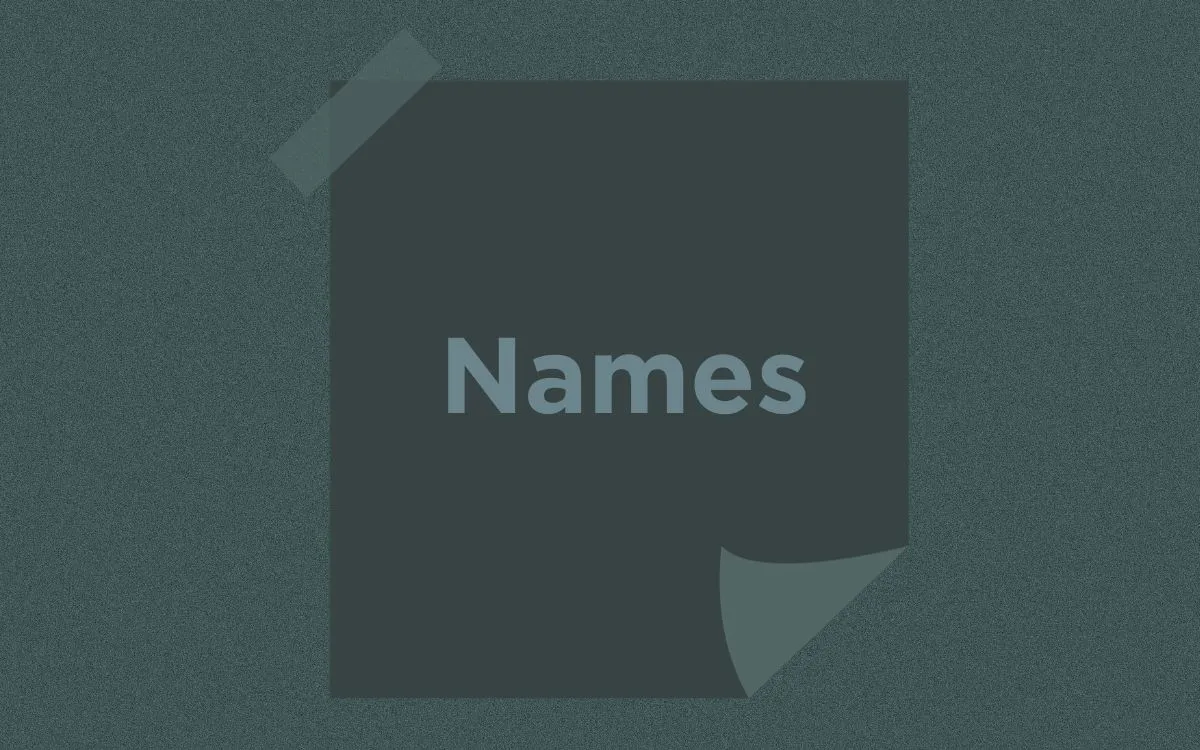 Most Common English Names