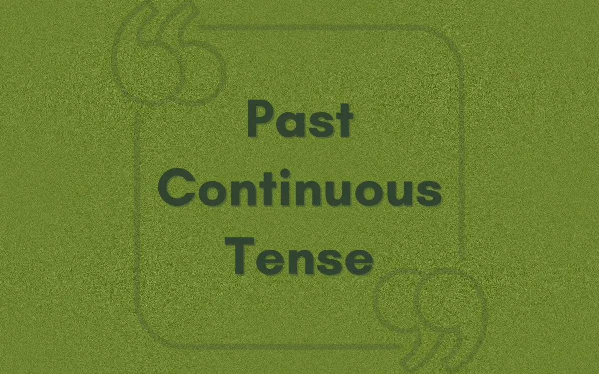 Example Sentences with Past Continuous Tense