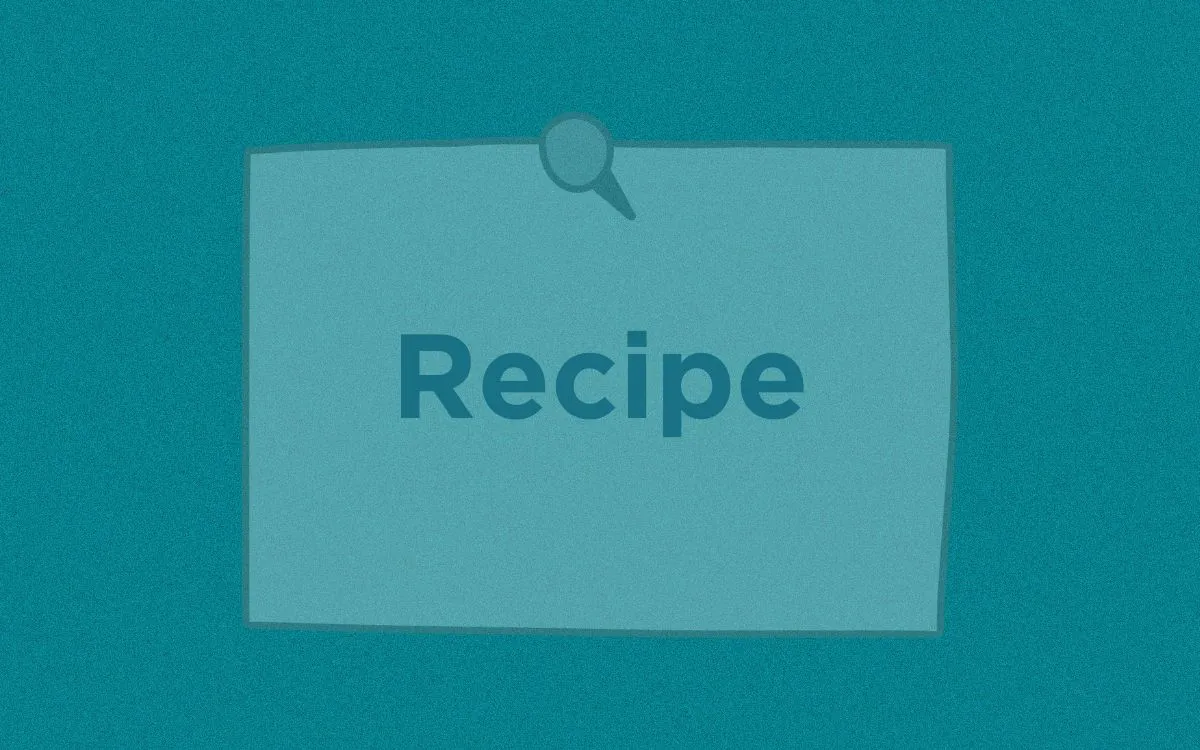 Giving Recipe in English