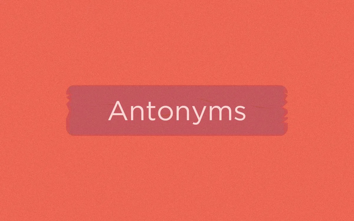 Most Common Antonyms in English